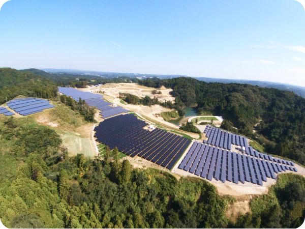 パナソニックソーラーの俯瞰写真