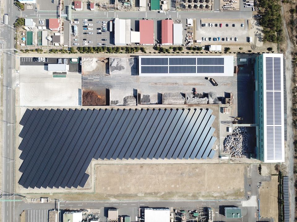 ソーラーフロンティアの俯瞰写真