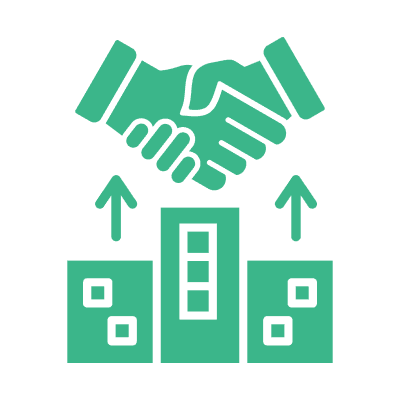 大手企業との共同実績のアイコン